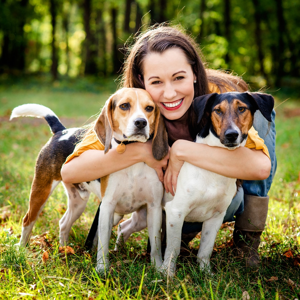 young-woman-with-two-dogs